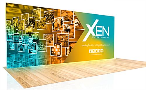 Trade show exhibit LED lightbox with full color SEG graphics